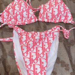 PINK DIOR BATHING SUIT 1 MED LEFT LAST ONE