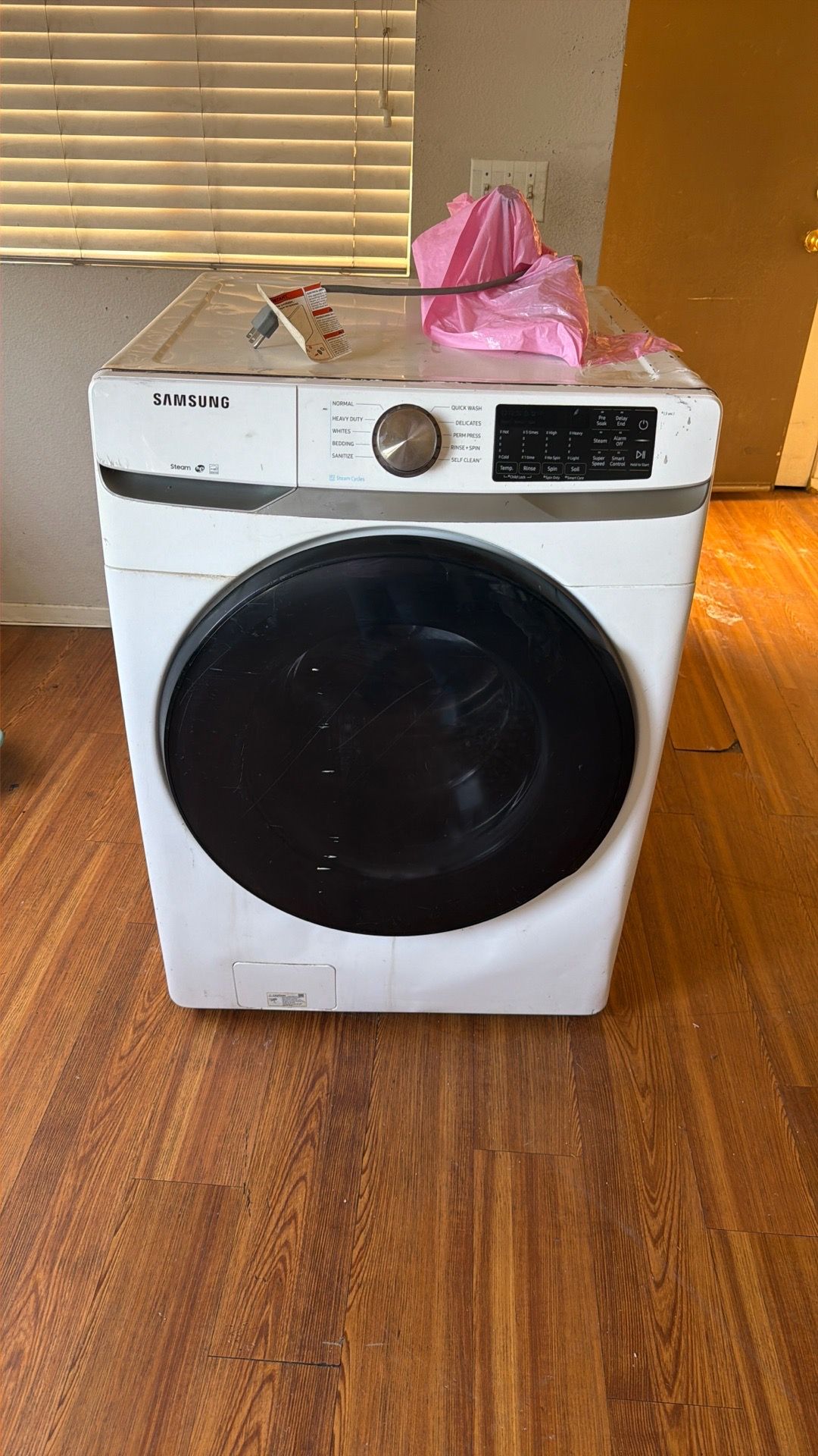 Samsung washer gas