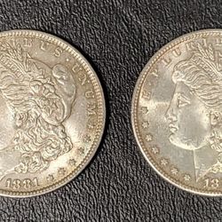 1881-D & 1881-S Silver Dollars for sale 