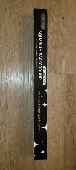 Cling on Aquarium Background 17x35"