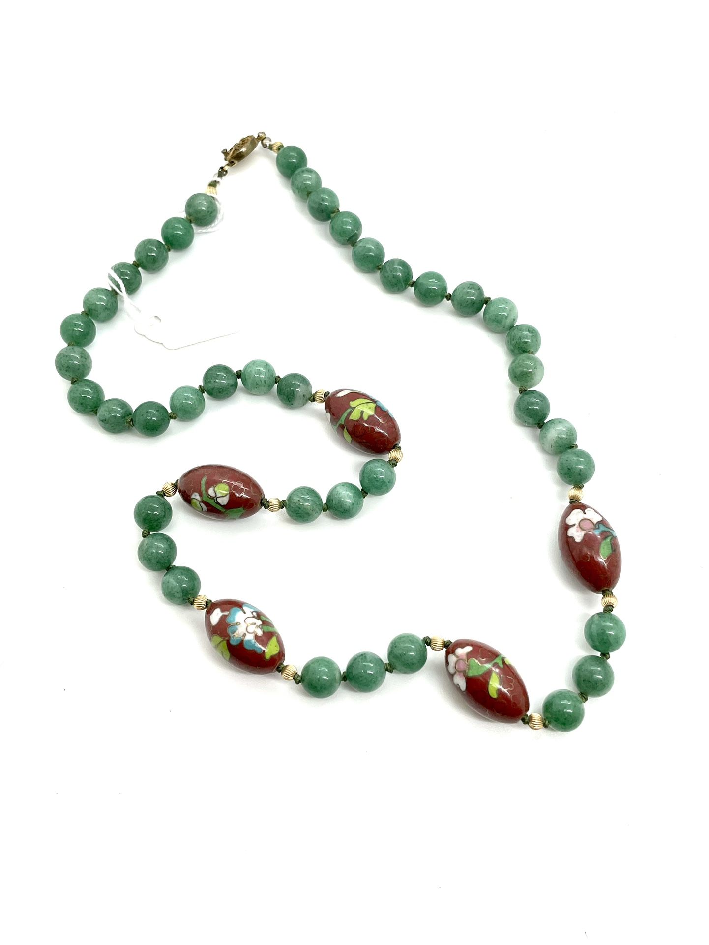 Estate Cloisonné 24” Necklace