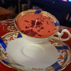 Roses Are Red Teacup Candle I Made 20.00