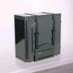 VIVO PC Wall Mount Bracket - Steel Adjustable Holder for Computer Tower, Open Fr