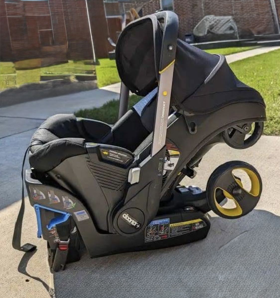 Doona Car Seat & Stroller, Nitro Black - All-in-One Travel System
