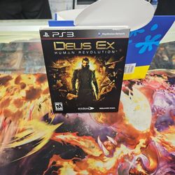 Deus Ex: Human Revolution PS3 (Sony PlayStation 3, 2011) TESTED - Complete