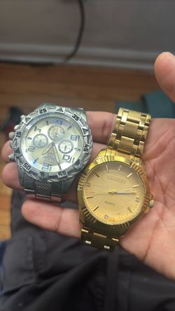 Two Watches Gold and Silver
