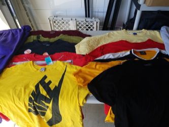 Various shirts and sweats