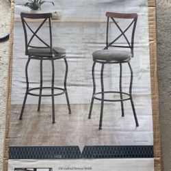 2 Piece Swivel Bar Stools 