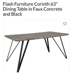 Concrete theme table New In Box