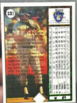 Wow 🤯 !! 1990 Upper Deck Kent Hrbek / Gary Sheffield Error Card – Front & Back Printing Mix-Up – Rare Misprint