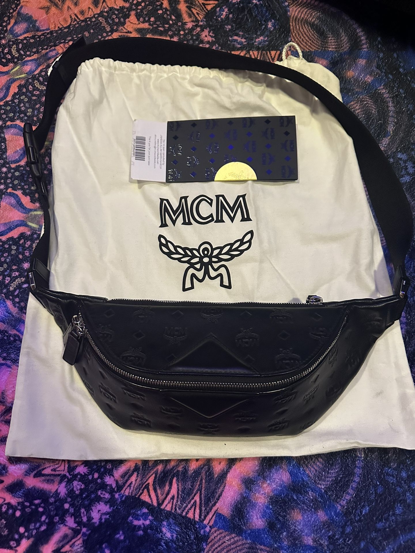 MCM Crossbody Bag (Black Monogram)