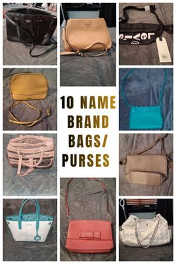 10-Piece Designer Handbag Collection Lot – Kate Spade, Michael Kors, Guess & More