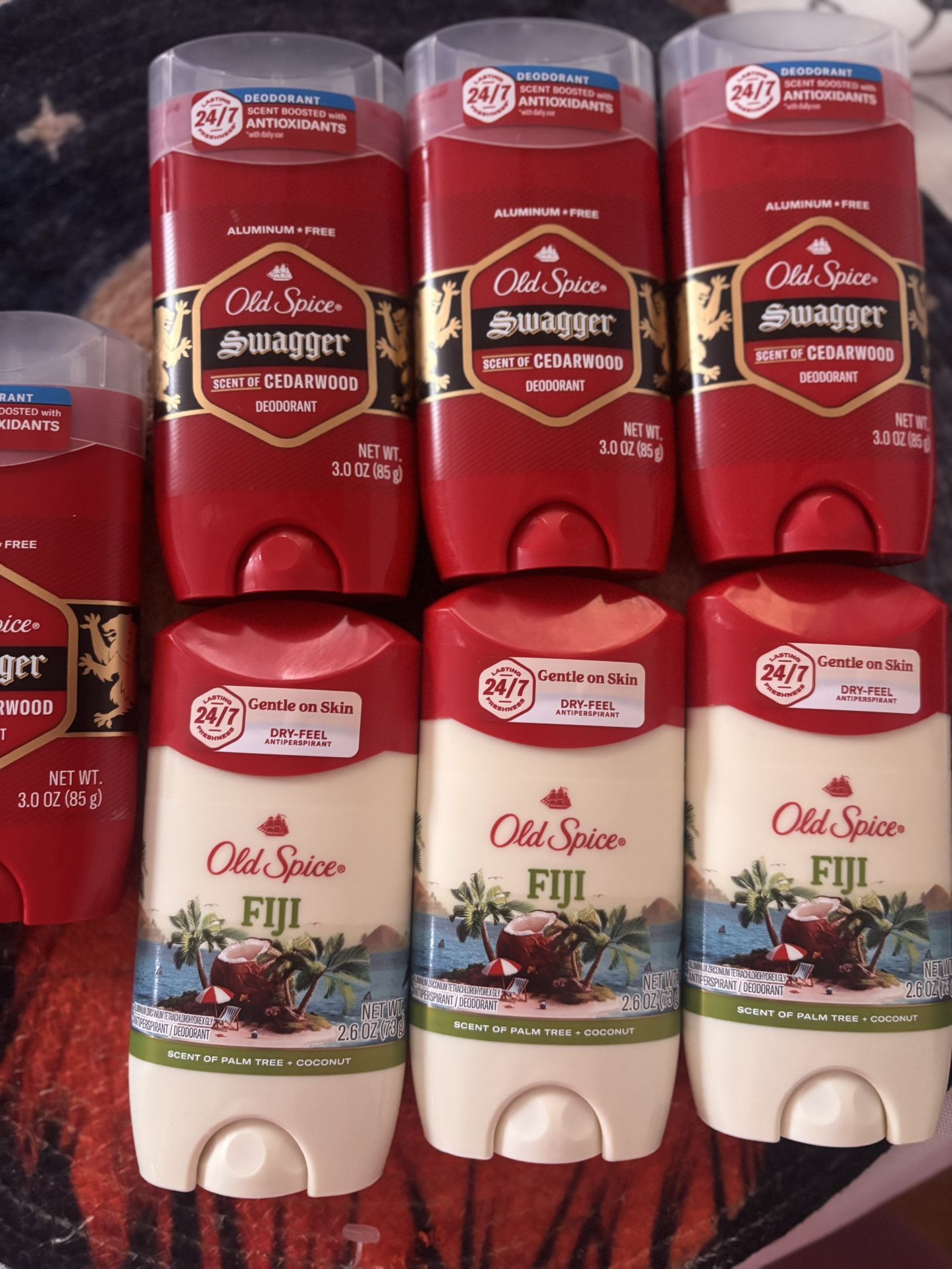 Old spice deodorants 5 EACH$