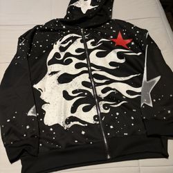 Hellstar Zip Up Jacket And Tee shirt