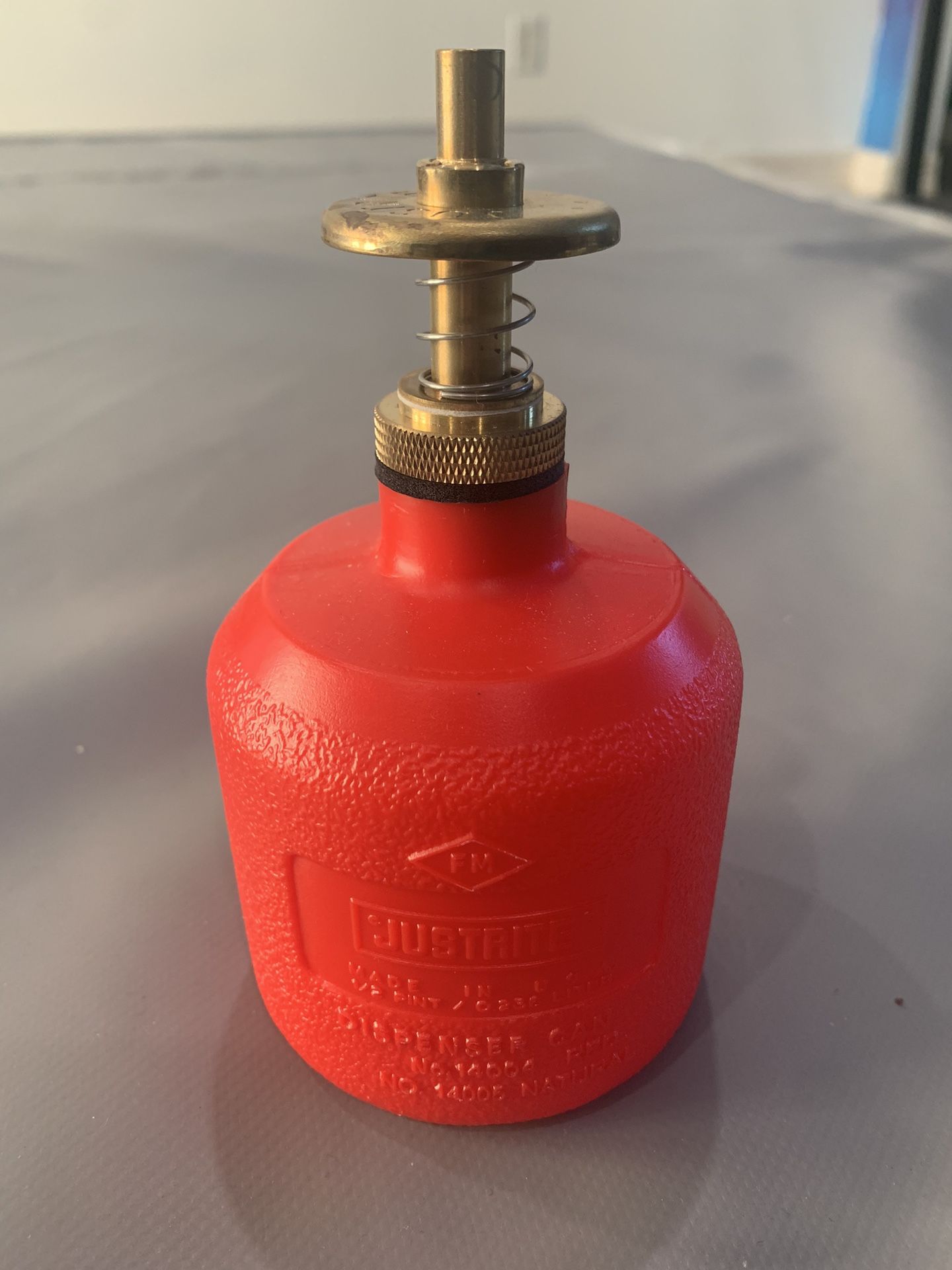 Justrite 8oz Red Fuel Dispenser