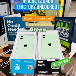 iPhone 64gb Green (Factory Unlocked) **MINT CONDITION**
