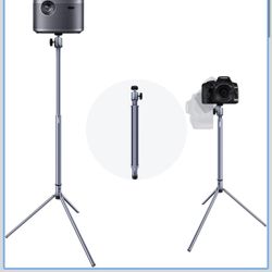 Projector Stand Tripod Adjustable Mount: Portable 360° Rotatable Universal Height 24" to 36" for Projectors Cameras Webcams Suitable for Home Office a