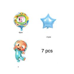 7pcs Party Supplies  Coco melon 