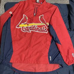 MLB St. Louis Cardinals windbreaker by majestic size Medium 