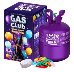 GASCLUB 22L Helium Tank for Balloons at Home, Up to 100 Latex Balloons
99.99% Pure • Includes 50 Latex Balloons & Ribbon • Disposable • Easy Twist Val