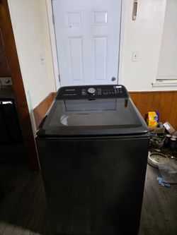 SAMSUNG STAINLESS STEEL WASHER XL CAPACITY 5.3 CU GOOD CONDITION HEAVY DUTY DELIVERY AVAILABLE FOR EXTRA FEE