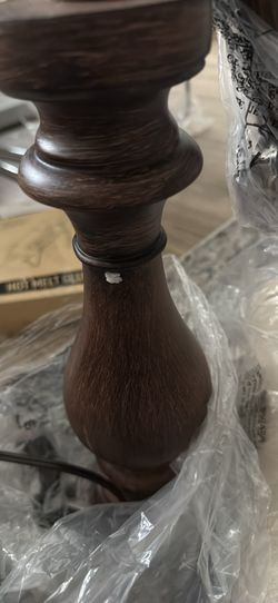 9" Tall Farmhouse Table Lamp for Living Room Set of 2,Vintage Retro Nightstand Lamps with USB C+A Ports & AC Outlet,3-Way Dimmable Touch Bedside Lamp 