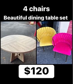 Beautiful modern dining table set