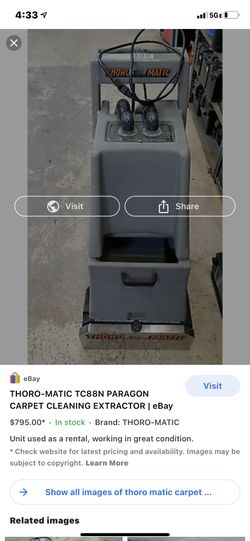 THORO-MATIC TC88N CARPET CLEANING EXTRACTOR