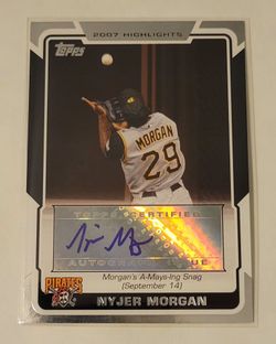Nyjer Morgan 2007 Topps Certified Autograph Card
