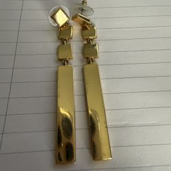 Vince Camuto Gold-Tone Geometric Drop Earrings