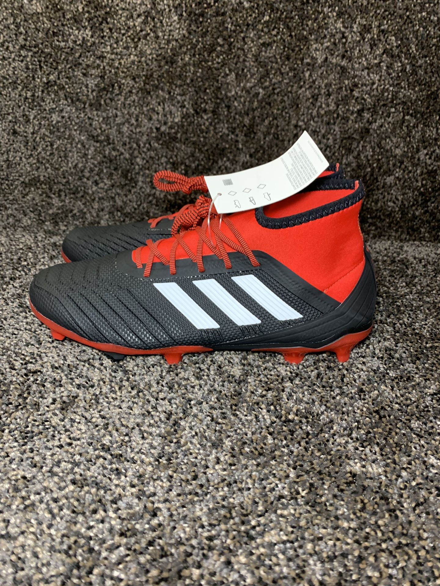 Adidas Predator FG Soccer Shoes – Black White Red (DB1999