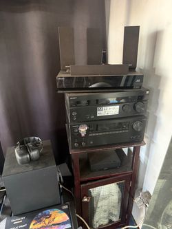 Sony & Onkyo Home Theater AV Receiver Stack