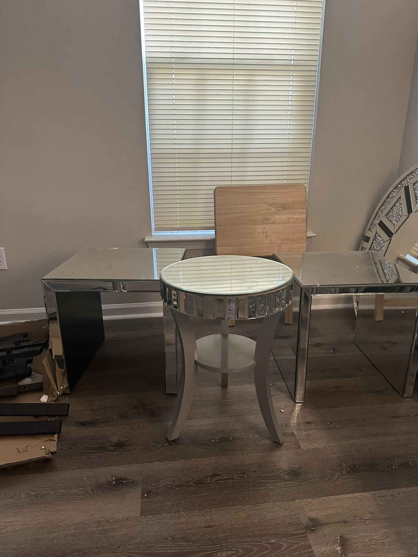 3 Glass End Tables