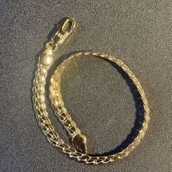 18k Gold Finish 5mm Bracelet
