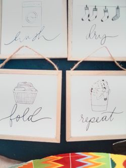 Laundry room- plaques 4  decor.*