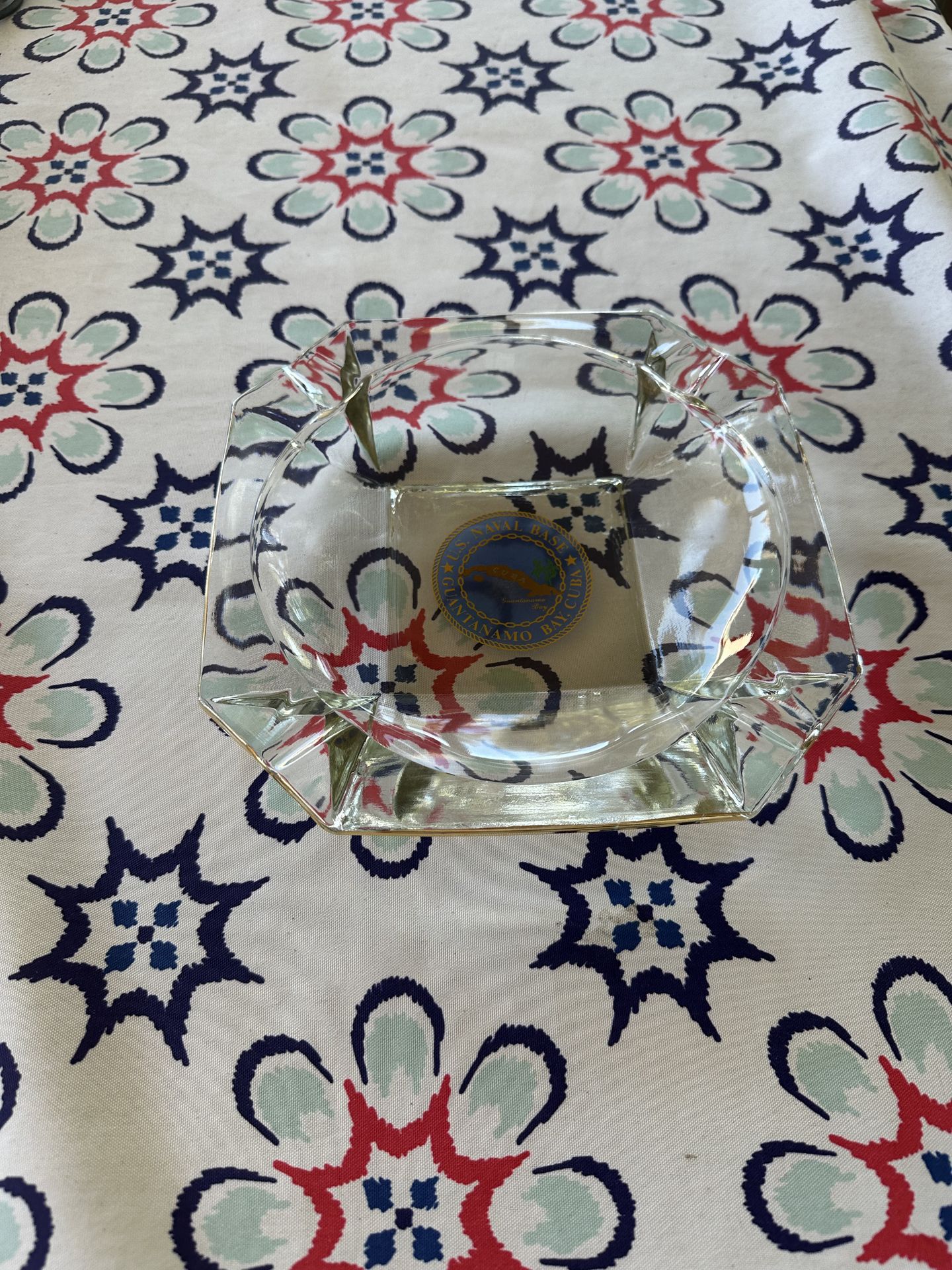 Vintage US naval base Guantánamo Bay Cuba ashtray
