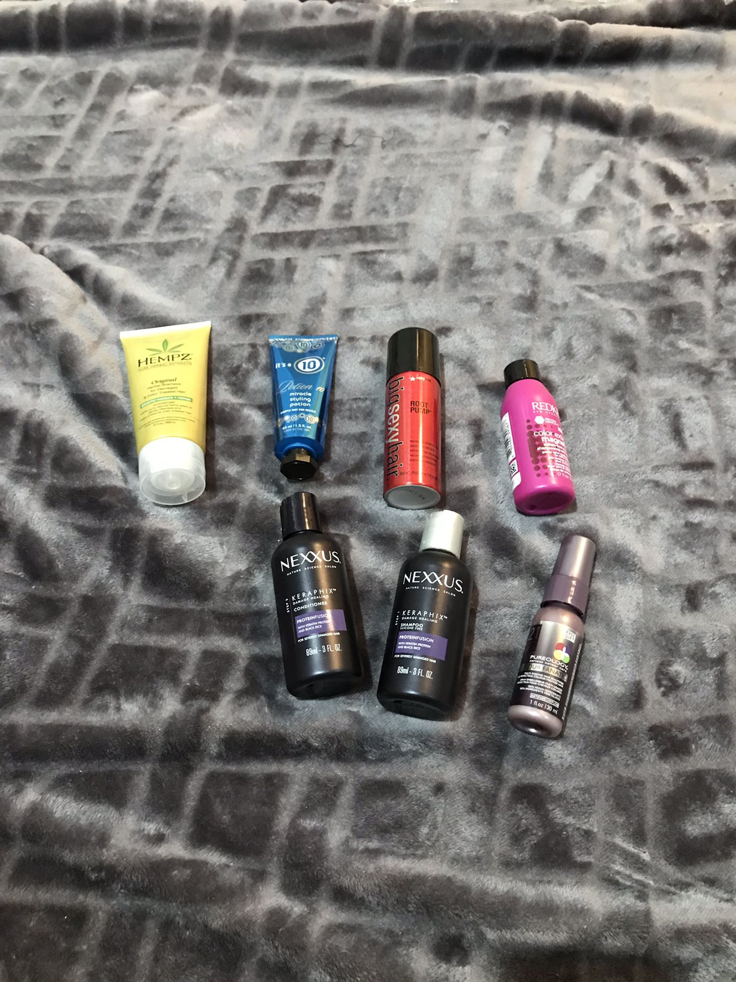 🎁STOCKING STUFFERS -7 premium hair products travel size 1 price-new