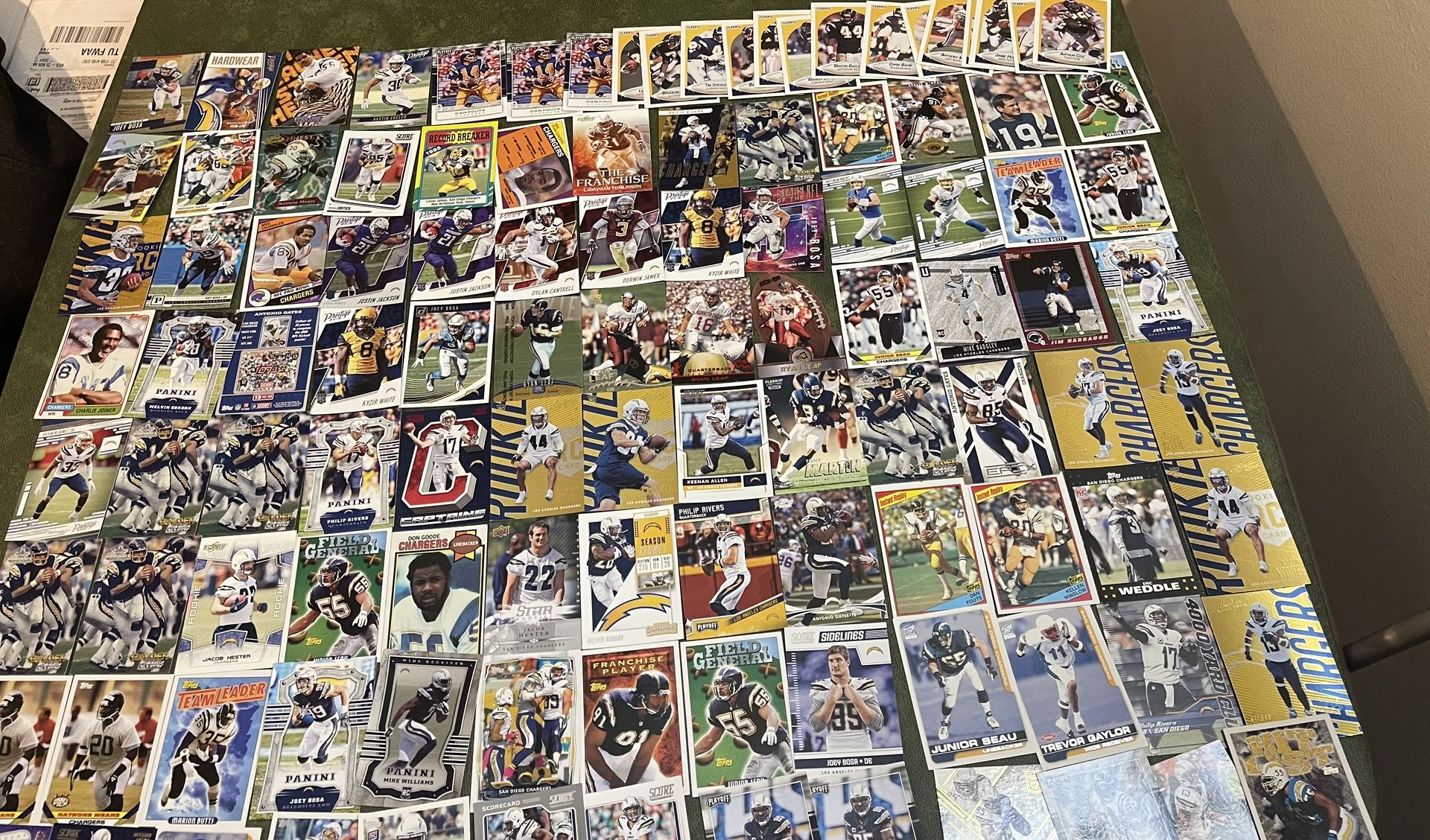 Lot of 116 San Diego Chargers Football Cards Stars-Rookies-Inserts Past & Present