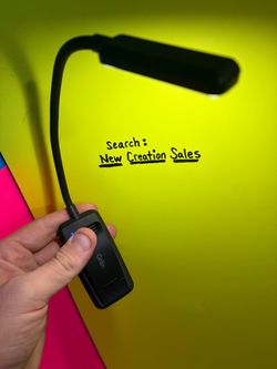 Griffin Clip On Book Light Black Flexible Neck LED Reading Lamp Portable Booklight for Books Kindle E Reader Bedtime Night Reading Travel Study Desk
