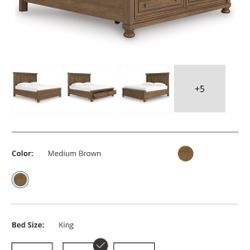 King Size Bed Frame, Raymour & Flanigan