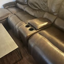 Leather Sectional