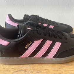 adidas Men's Samba Messi Shoes Pink/Black/Gum, Size 9M