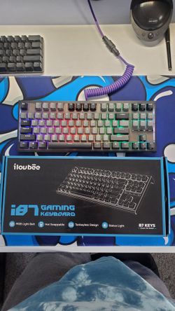 iLovBee i87 Mechanical Keyboard Gaming 75% Compact TKL Hot Swappable Keyboard Li