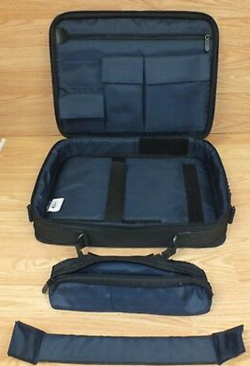 Targus 16” Black & BlueNylon Padded Laptop Bag CBT300 NWT