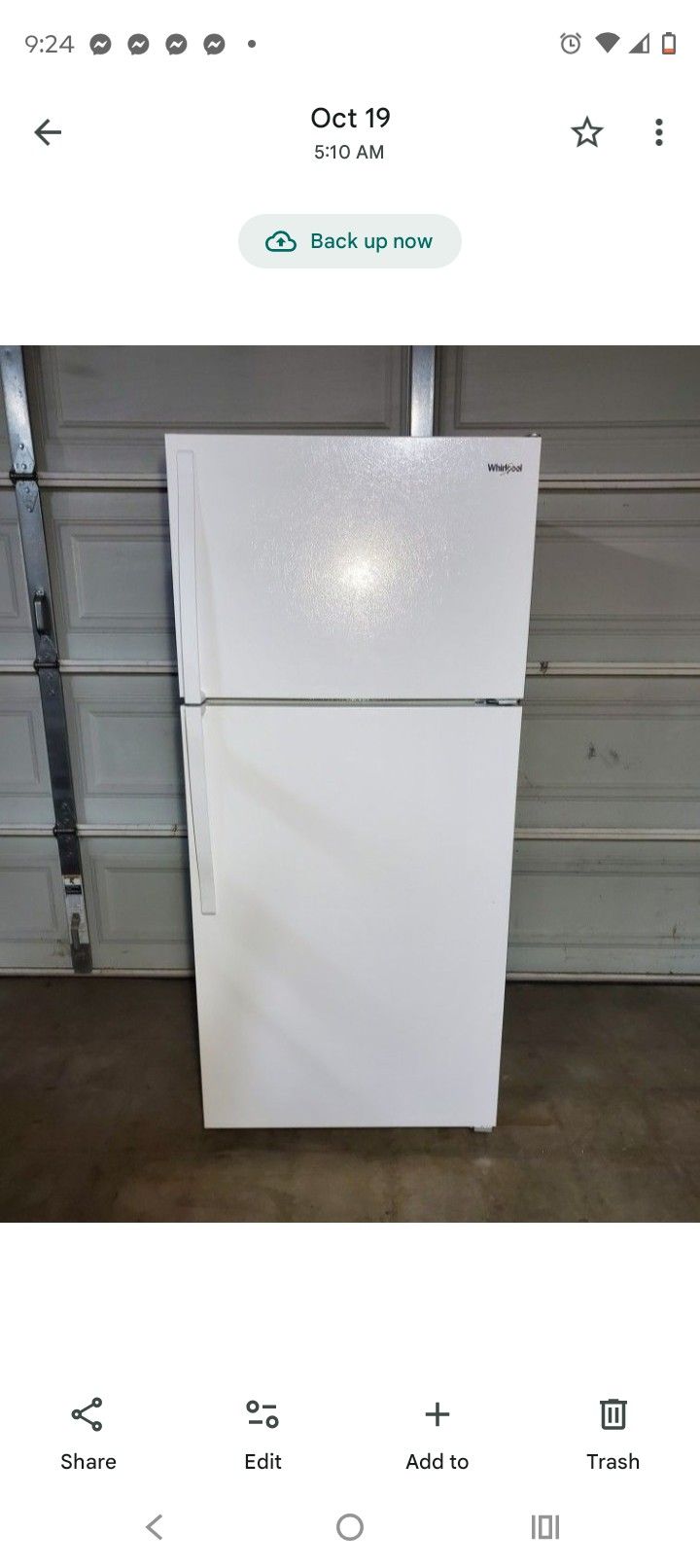 Refrigerator Whirlpool