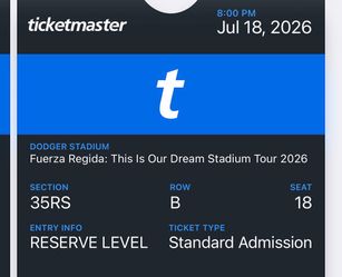 Ticket fuerza regida