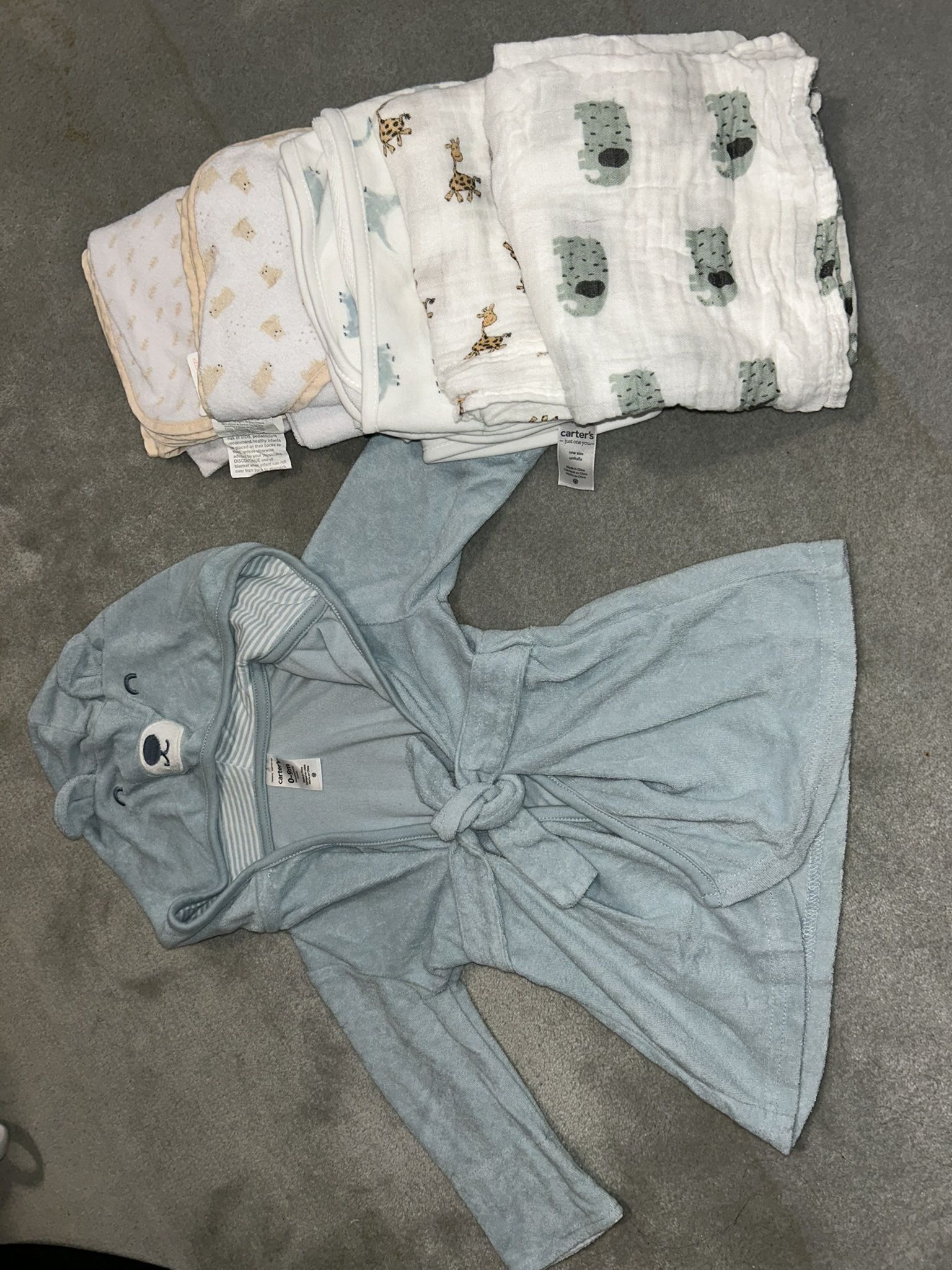 Baby Boy Bathing Robe / Blankets 