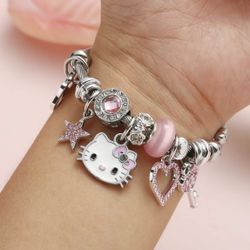 Adjustable Hello Kitty Charm Bracelet 