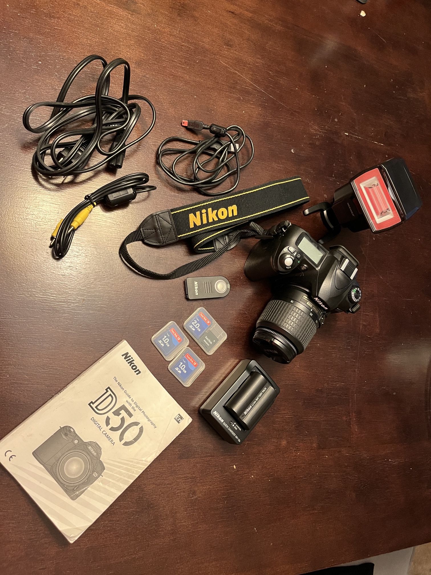 Nikon D50 DSLR Camera And Accessories