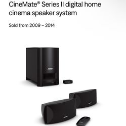 Bose  cinema speakers system 